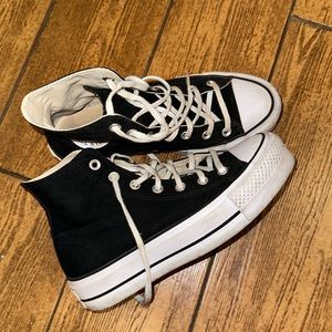 BLACK PLATFORM CONVERSE